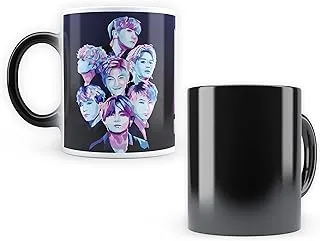 MC SID RAZZ - BTS All Members Gradient Design Morphing Magic Heat Sensitive Ceramic Coffee Mug (350ml)