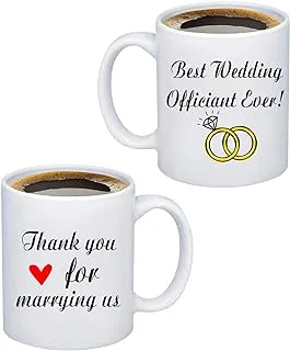 FOTAP Thank you for marrying us Best Wedding Officiant Ever mug (Wedding Officiant Mug)