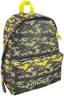 MUST BACKPACK MONOCHROME ARMY NET KHAKI – YELLOW 4 CASES