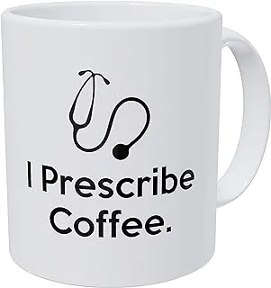 Wampumtuk I Prescribe Coffee Doctor Stethoscope 11 Ounces Funny Coffee Mug