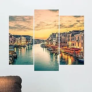 Decorative sticker of three board -Romantic Venice (60x50cm)