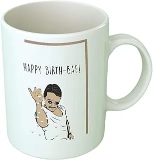 Fast-print Printed Mug Happy Birth-Bae! - Multi Color