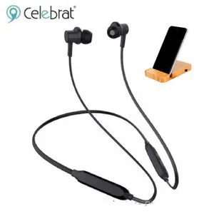 Celebrat A19 Wireless Neckband Sport Earphone + Free Mobile Holder