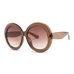 Fashion Oversized Retro Round Sunglasses Women Men Big Frame Sun Glasses