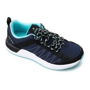 Activ Navy Blue With Cyan Stitched Details Comfy Sneakers