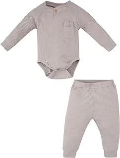 DeFacto Baby Boys Regular Fit Long Sleeve B7670A5 Baby Neck Top and Bottom 2 Piece Clothing Set