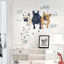 Dogs Wall Stickers For Kids Removable Waterproof Wall Sticker Bedroom Living Room Sitting Room Bathroom-113qz