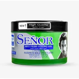 Senor Mega Hair Styling Gel (5) Green With Pro-vitamin B5 - 250gm