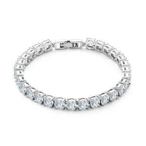 Butterfly Shenoute Women's Bracelet, Plated With White Gold And Studded With Zirconium