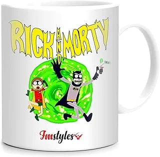 FMstyles FMstyles - Rick and Morty Shocked 2 Side Printed Mug