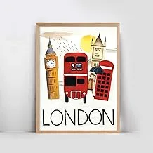 London natural Frame Wall Art