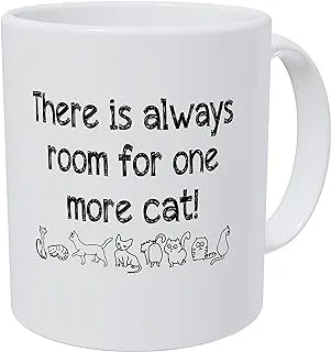 Wampumtuk There is Always Room for One More Cat 11 Ounces Funny Coffee Mug