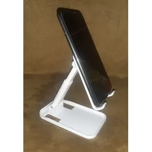 Adjustable And Foldable Mobile Phone Holder-White