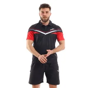 Diadora Sportive Men Polo Shirt - Black