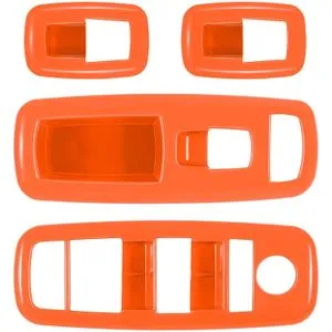 Acara Window Lift Switch Trim Button Panel Cover Trims for 2011-2021 Dodge Charger Durango for 2010-2017 RAM (Orange)