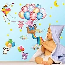 Cartoon lovely balloons wall stickers bedroom children room living room decal mm, 2724648921166