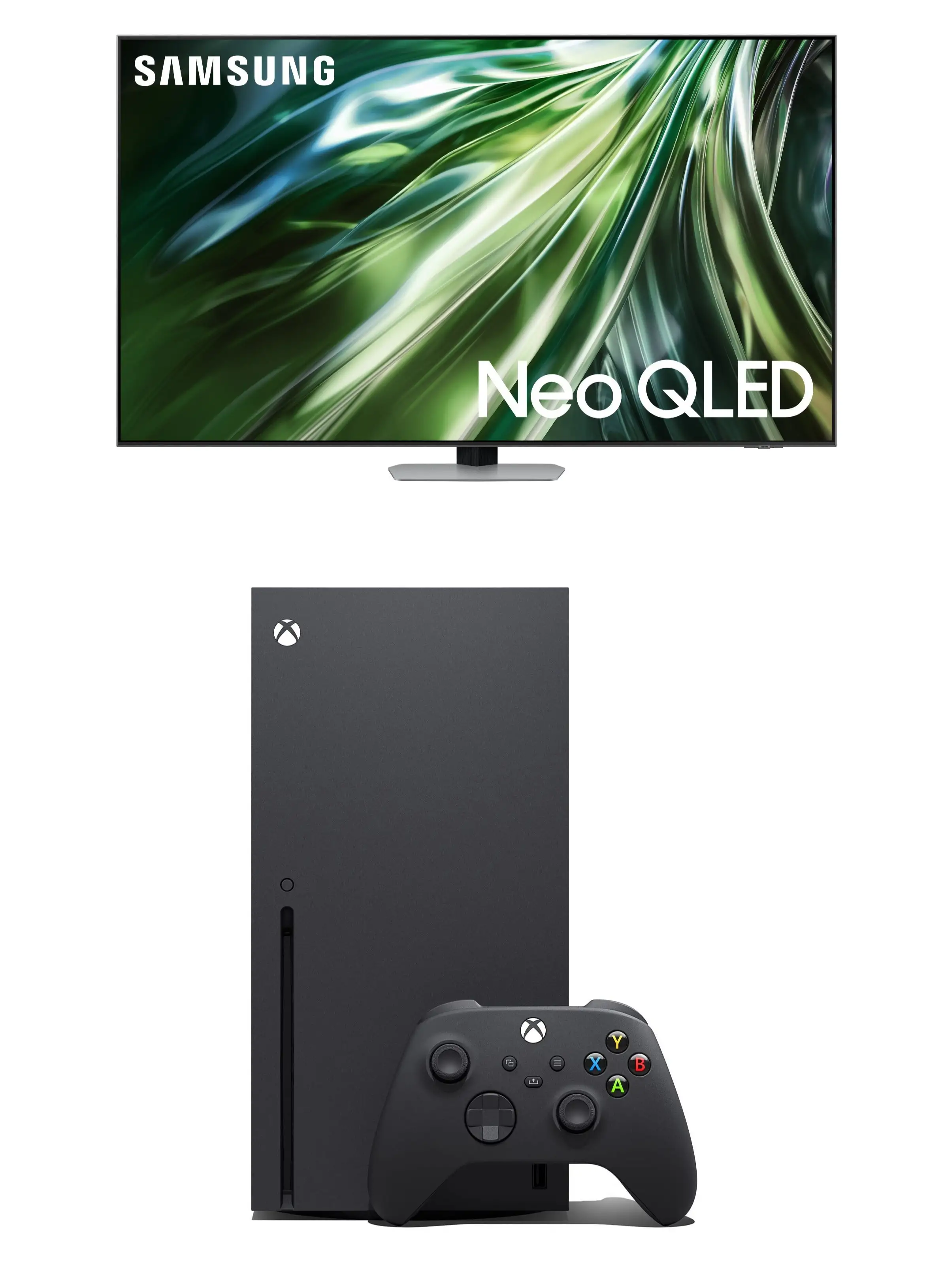 Samsung 85 Inch Neo QLED 4K QA85QN90DBUXEG Tizen OS Smart TV‎ + XBOX Series X + Diablo Game + 12 months watch it and shahid subscription QA85QN90DBUXEG Black