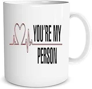 Grey's Anatomy Quotes Mug You're My Person Quote Birthday Friend Girlfriend Wife Christmas Secret Santa Printed Cups Novelty WSDMUG952