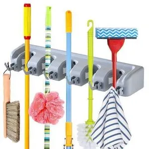 Brooms Organizer - 5 Hooks