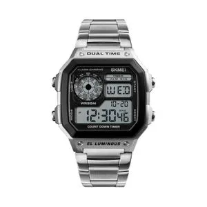 Skmei Sport Stainless Steel Men Watch 5ATM Water-resistant