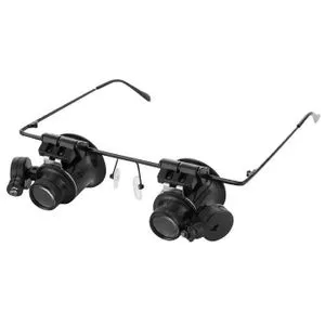 20X Magnifying Glasses Head Loupe With LED Light