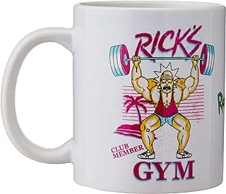 Pyramid MG24870 Morty Ricks Gym Coffee Mug, Porcelain, Multi-Colour