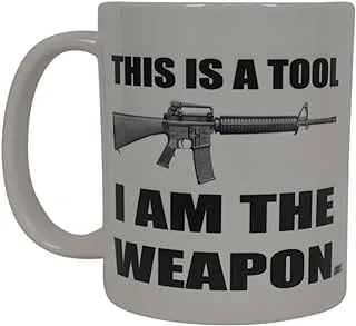 Rogue River Tactical Best Funny Coffee Mug Tool Weapon 2nd Amendment Pro Gun Novelty Cup Great Gift For Men Hunter Hunting