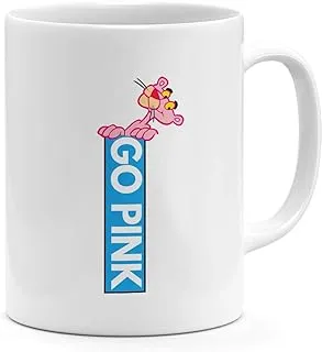 Go Pink Panther 11oz Coffee Mug Stylish Old Classic Cartoon 11oz Ceramic Novelty Mug