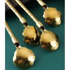 Set Of 6-piece Cocktail Spoons + Cleaning Brush.