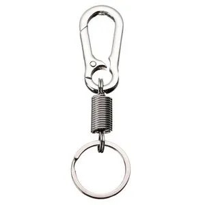 Keychain Key Chain With Silver Metal Zipper Silver