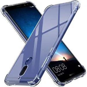 Casing For Huawei Mate 10 Lite Back Shockproof Transparent Soft TPU Cover -Transparent