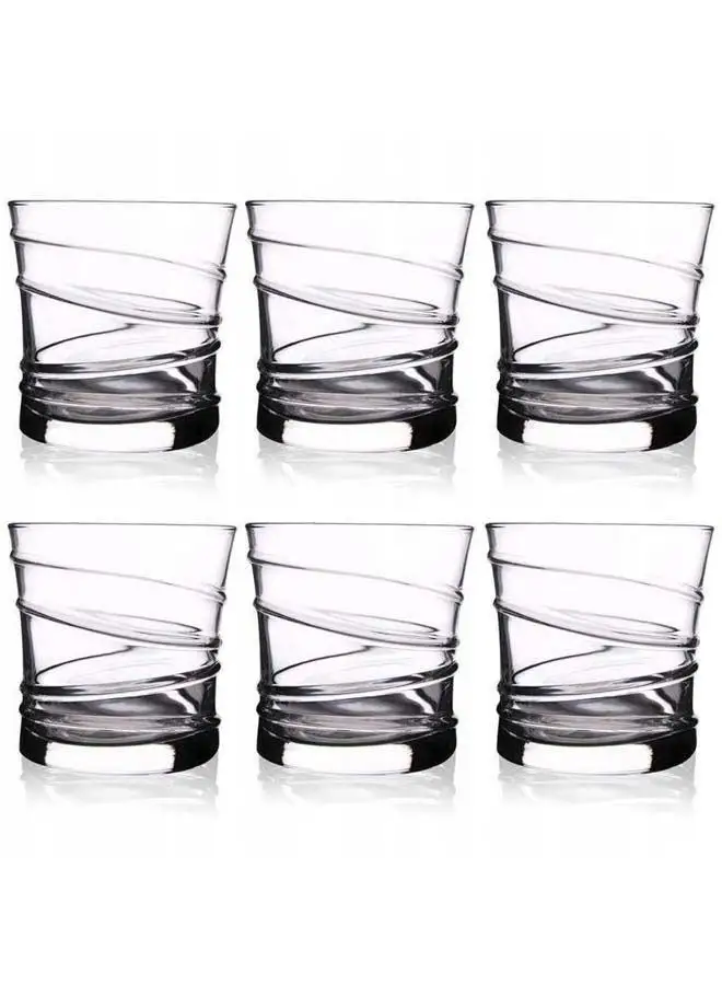 LAV 6 Piece Short Glasses Set 320 Ml-Clear