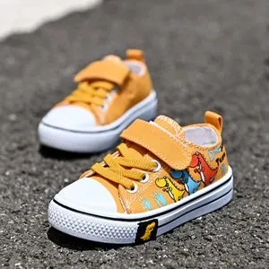 Fashion Children Cartoon Canvas Casual Low-top Breathable Shoes