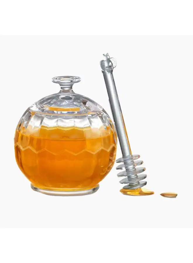 HEC Acrylic Honey Jar With Dipper