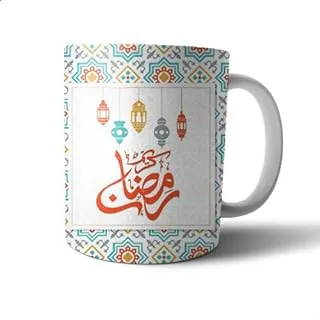 Ceramic Ramadan Kareem Print Mug - Multi Color