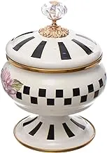 Avsar Decor 8236 Enamel Sugar Bowl with Lid