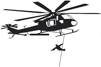 Black man Helicopter wall Stickers home background decoration