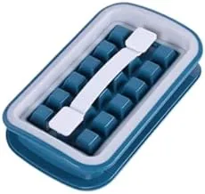 2 in 1 Portable Ice Ball Maker Ice Ball Making Mould Ice Bottle Ice Cube Bag (blue)