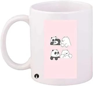 PRINTED Design/We Bare Bears Mug White Black Pink Standard Size