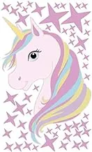 Rainbow Unicorn Colorful Wall Sticker For Room Decor Horse Stars Wall Decals tt01