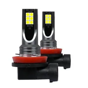 2Pcs Car H11 H8 H9 COB 60W 6000K LED Headlight Fog Light