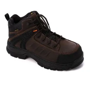 Activ Stitched Safety Shoes  - Burnt Brown & Black