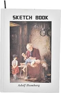 Discovery 10910 High Quality Sketch Book Hard Cover 100 Creame Sheets A5 90g 14.8 * 21cm For Drawing, Panting,School,Home - Multi Color