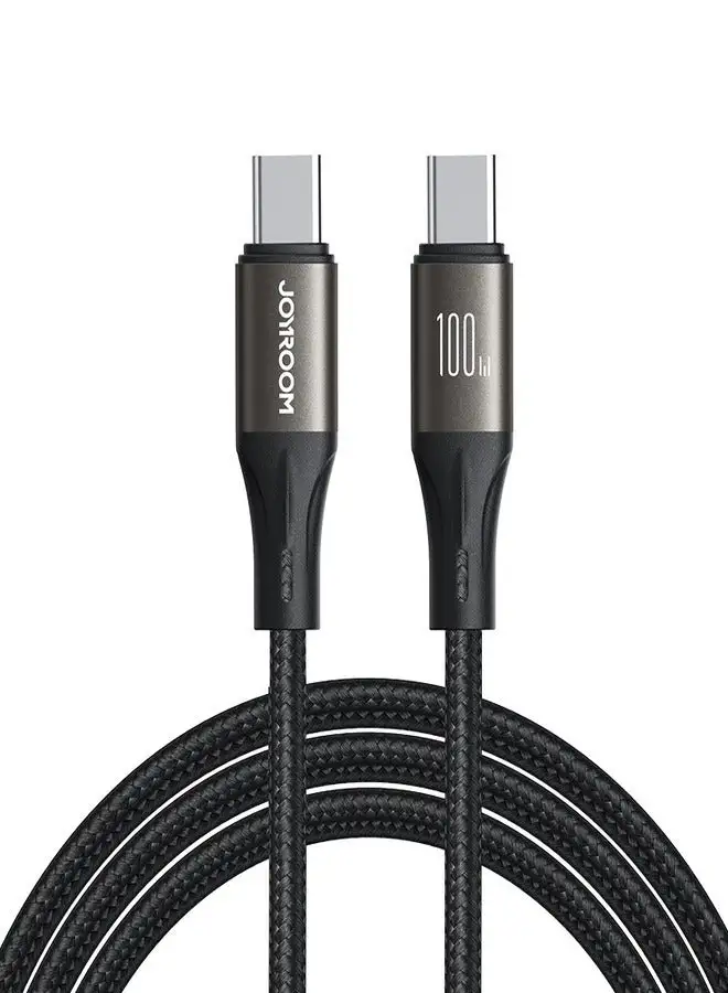 JOYROOM Joyroom Light-Speed ​​Series SA25-CC5 100W USB-C / USB-C cable 1.2m - Black