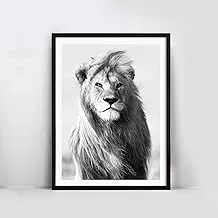 Lion black Frame Wall Art