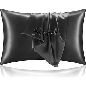 Snooze Satin Pillowcase For Hair And Skin, 48*70 Cm, Black