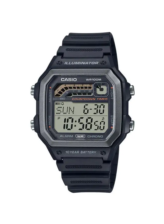 CASIO Resin Digital Wrist Watch WS-1600H-8AVDF