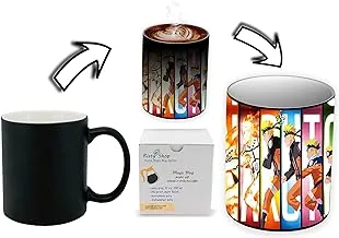 Risty Shop Naruto (Style-159) Gourmet Coffee Magic Mug Superhero Jujutsu Manga Anime Lovers Capacity 350 ml, Dishwasher, Microwave Safe, Must Buy, Birthday Gift.