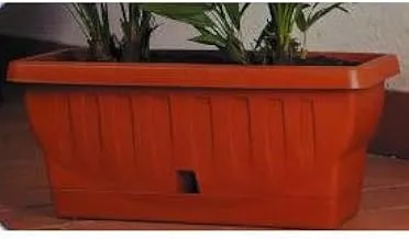 Bama NATURA planter 80 cm with saucer 30208 TERRACOTTA