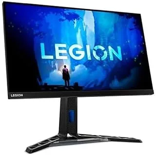 شاشة لينوفو Legion Y27f-30 مقاس 27 بوصة، دقة 1920x1080، وقت الاستجابة 0.5 مللي ثانية، معدل التحديث 240 هرتز/280 هرتز، أسود رافين